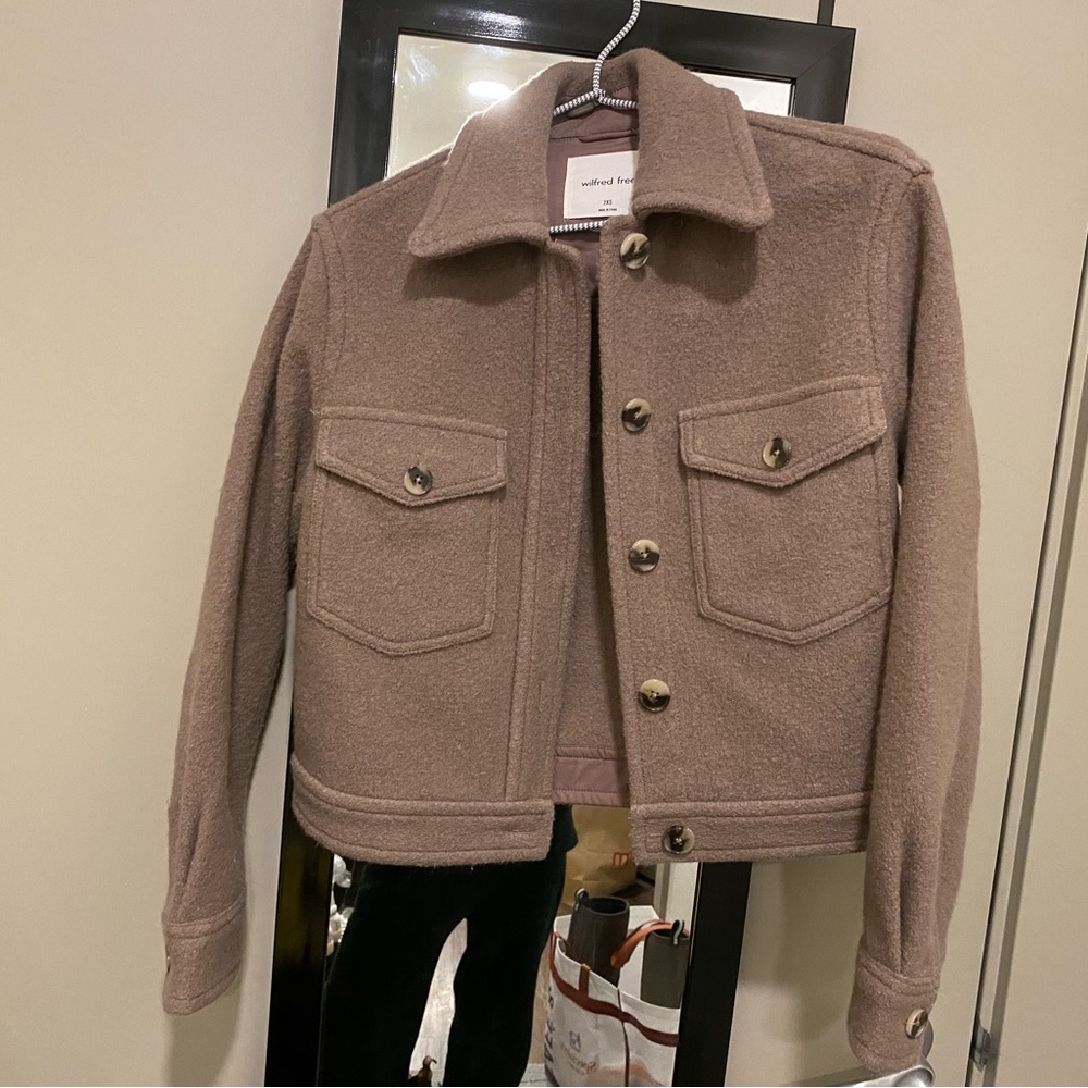 Aritzia Autumn Shirt Jacket 2XS Deep Taupe